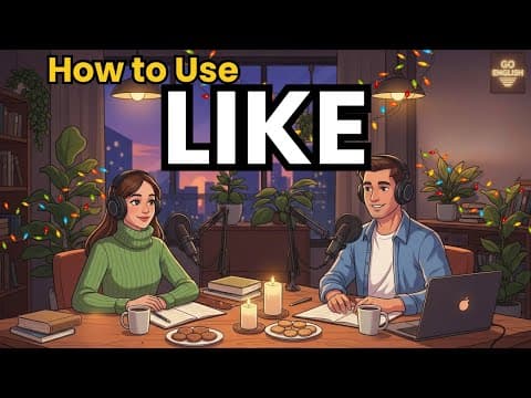 Learn English with Real Conversations Podcast | How to Use “Like” | Go English thumbnail