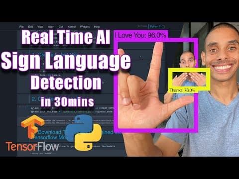 Real Time Sign Language Detection with Tensorflow Object Detection and Python | Deep Learning SSD thumbnail