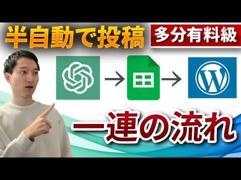 ChatGPT原稿をWordPressへ一括投稿する方法 thumbnail
