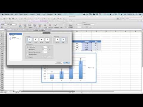 How to Add Error Bars in Excel Graphs for Mac thumbnail