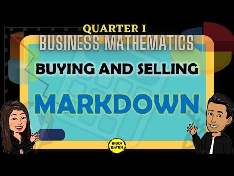 MARKDOWN || BUSINESS MATHEMATICS thumbnail