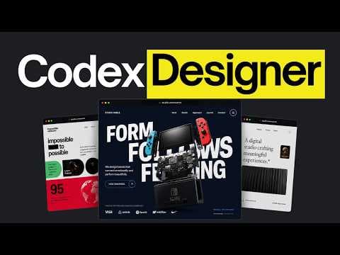 How to Build Professional Websites with Codex thumbnail