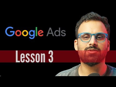 Google Ads course for beginners - Ad Account settings (Lesson 3) thumbnail