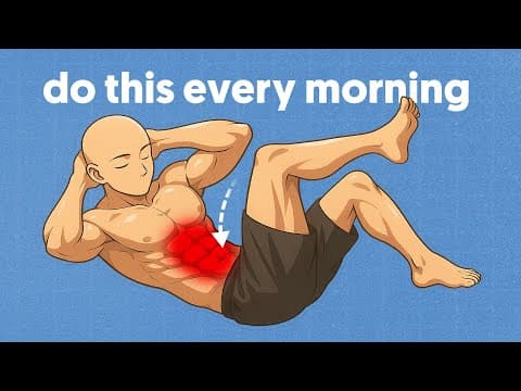 Easy morning routine for fast 6-pack abs thumbnail