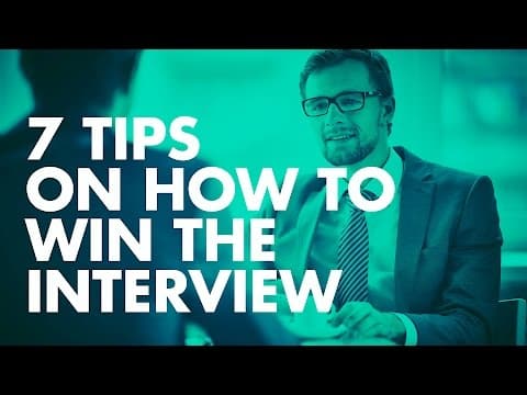 Win The Interview— JOB INTERVIEW TIPS thumbnail
