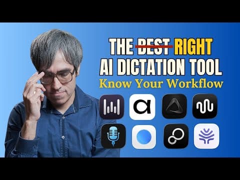 AI Dictation: It's About YOU, Not The App. A Look at Wispr Flow, Superwhisper, VoiceInk & Spokenly thumbnail