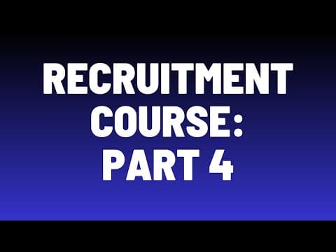 Recruitment Agency Course Part 4: Recruitment Software thumbnail