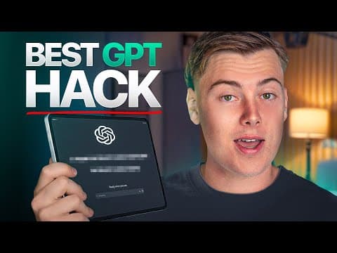 This 2 Minute ChatGPT Hack Changed My Life (i can't go back) thumbnail