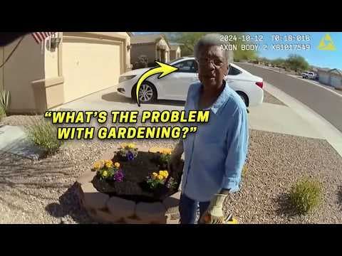 Cop Arrests 73-Year-Old Black Woman Planting Flowers in Her Own Yard - She's a Retired Judge thumbnail