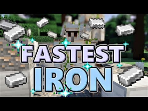 How to Build the Fastest Iron Farm in Minecraft 1.14 thumbnail