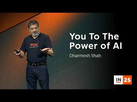You To The Power of AI with Dharmesh Shah | INBOUND 2025 thumbnail