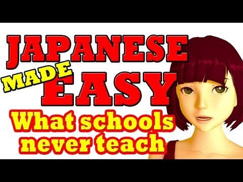 Lesson 1: Japanese made easy! What schools never teach. The core Japanese sentence -organic Japanese thumbnail