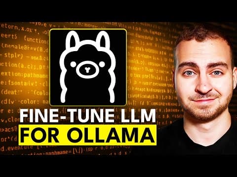 EASIEST Way to Fine-Tune a LLM and Use It With Ollama thumbnail