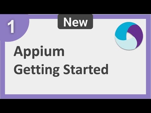 1 | Appium Step by Step | Basic Setup on Windows and Mac OS thumbnail