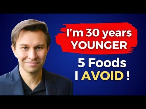 I AVOID 5 FOODS & my body is 30 YEARS YOUNGER! Harvard Genetics Professor David Sinclair thumbnail