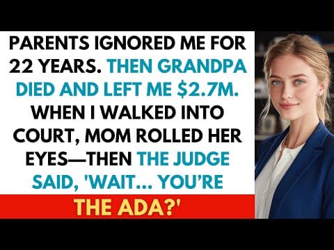 My Parents Abandoned Me at 4 — Then Sued Me for $2.7M My Grandpa Left Me in His Will thumbnail