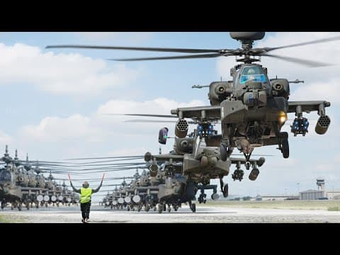 A Day in Life of US Most Powerful Attack Helicopter : AH-64 Apache thumbnail