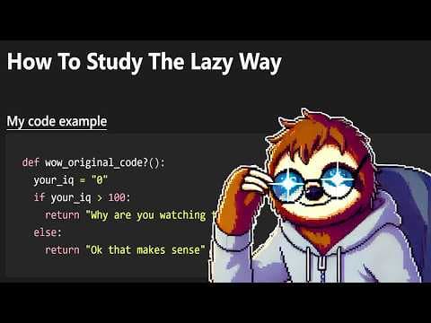 How To Study Programming The Lazy Way thumbnail