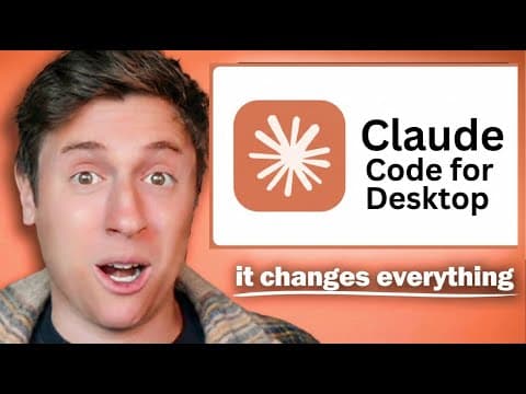 Claude Code for Desktop is the BEST way to build apps with AI EVER thumbnail