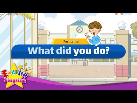 [Past tense] What did you do? - Easy Dialogue - Role Play thumbnail