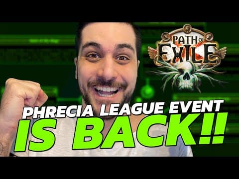 NEW League Event NEXT WEEK ALREADY?! - PoE 1 Legacy Of Phrecia thumbnail