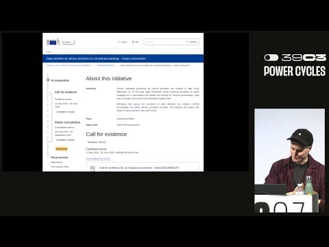 39C3 - The Last of Us -  Fighting the EU Surveillance Law Apocalypse thumbnail