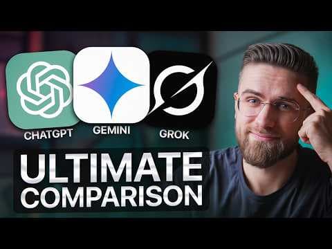 ChatGPT vs Google Gemini vs Grok - AI Comparison After The Hype... thumbnail
