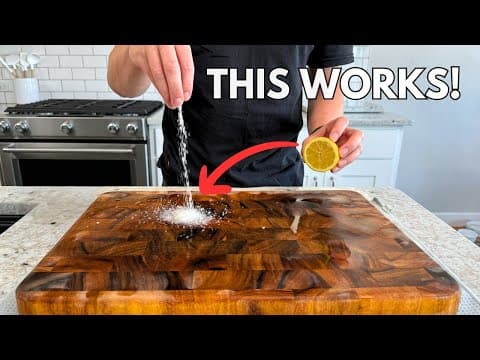 The Best Way to Clean Your Wood Cutting Board! thumbnail