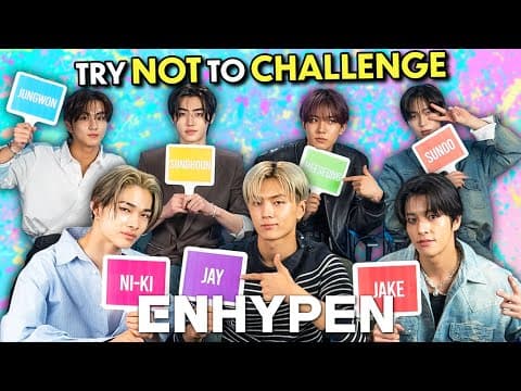 ENHYPEN Tries Not To Sing, Laugh, Eat, Touch Gauntlet Challenge! thumbnail