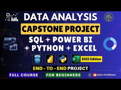Data Analysis | Capstone Project | Power BI + SQL + Python + Excel | End to End | Edition 2025 thumbnail