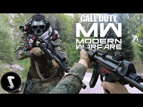 MODERN WARFARE in REAL LIFE!! (2v2 Gunfight Airsoft) thumbnail