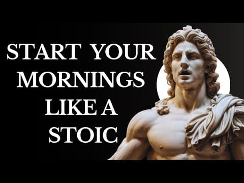 5 THINGS You SHOULD do every MORNING (Stoic Morning Routine) | Stoicism thumbnail