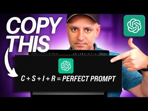 How to Create the Perfect ChatGPT Prompt Formula thumbnail