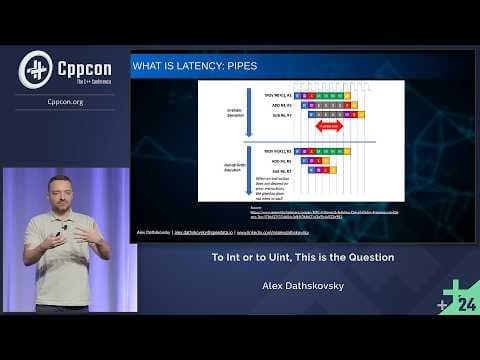 To Int or to Uint, This is the Question - Alex Dathskovsky - CppCon 2024 thumbnail
