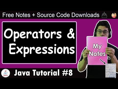 Java Tutorial: Operators, Types of Operators & Expressions in Java thumbnail