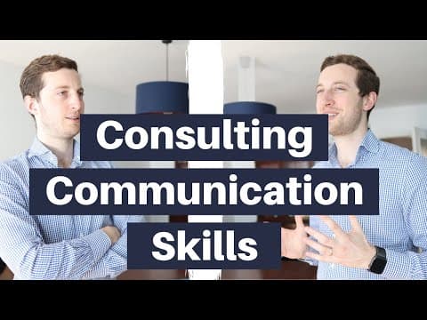 TALK LIKE A CONSULTANT - Top down communication explained (management consulting skills) thumbnail