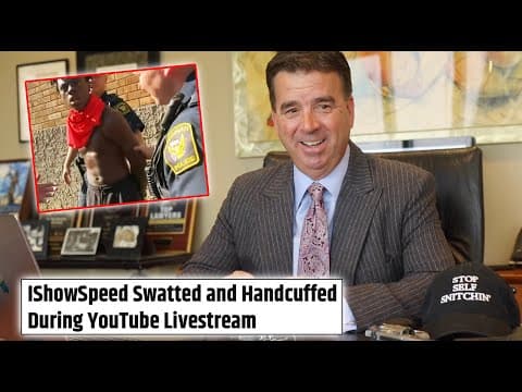 Criminal Lawyer Reacts to ISHOWSPEED Swatted While Streaming thumbnail