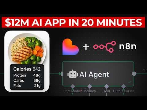 I Rebuilt a $12M AI App in 20 Minutes with No Code (n8n + lovable) thumbnail