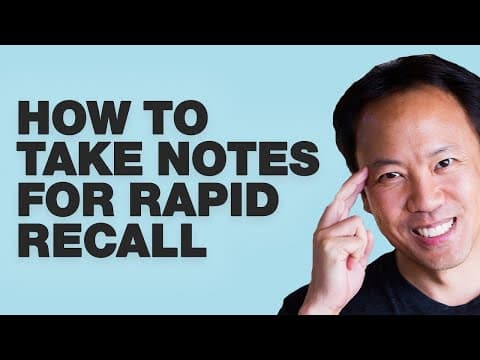 Kwik Brain Episode 13: How to Take Notes for Rapid Recall thumbnail