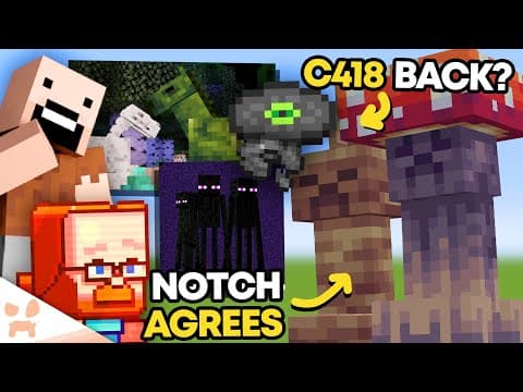 MINECRAFT JUST REVEALED BIG 1.22 MOB NEWS… C418 RETURN + NEW CREEPER UPDATE AFTER ALL?! thumbnail