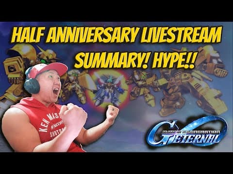 HALF ANNIVERSARY LIVESTREAM SUMMARY! LOTS OF CONTENT COMING! SD Gundam G Generation Eternal thumbnail