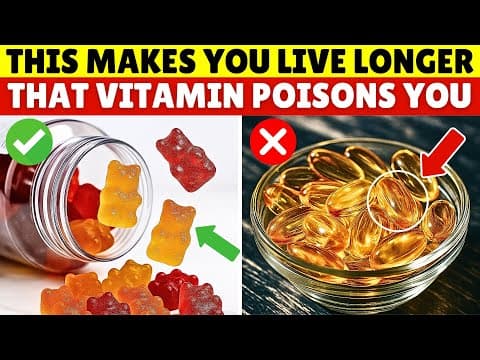 Over 60? 4 WORST Vitamins You Should NEVER Take and 4 You MUST Take Daily | Senior Health Tips thumbnail