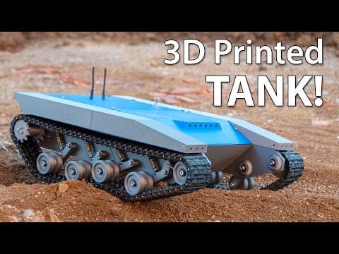 Fully 3D Printed TANK / Tracked Robot Platform thumbnail