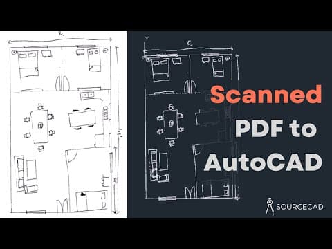 Convert scanned PDF and Image into DWG thumbnail