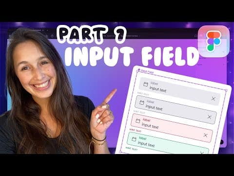 Figma Component - Input Field (Variables, Variants & Component Properties ) | Design System Part 7 thumbnail