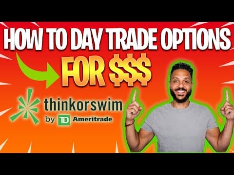 HOW TO DAY TRADE OPTIONS on ThinkOrSwim ✏️ 💵 [LIVE EXAMPLE] thumbnail