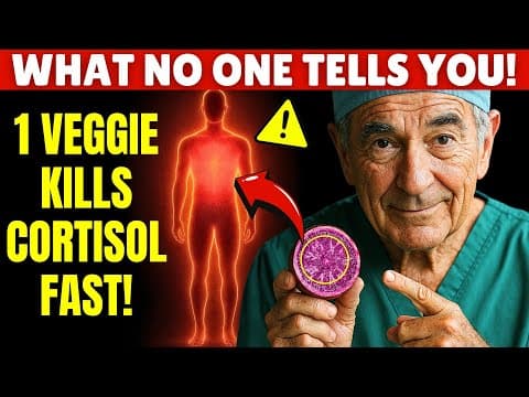 Over 70? THESE 5 Bedtime Vegetables CRUSH Night Cortisol & Help You Sleep All Night | Senior Health thumbnail