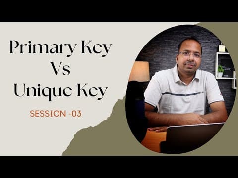 Learn SQL the right way - session 3 | Primary Key vs Unique Key | Trendytech thumbnail