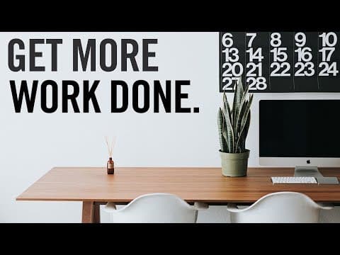 5 Simple Steps To DOUBLE Your Productivity ⏰ thumbnail