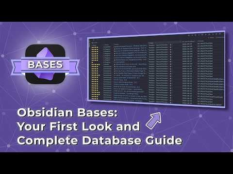 Obsidian Bases: Your First Look and Complete Databases Guide thumbnail